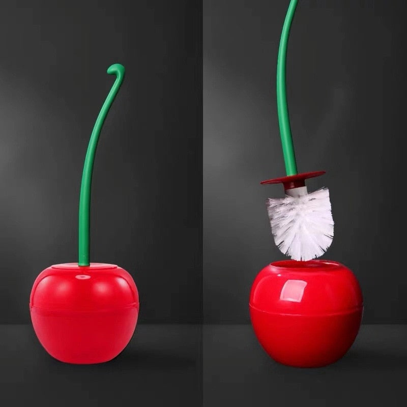 CozyLety Nordic Cherry Toilet Brush and Holder