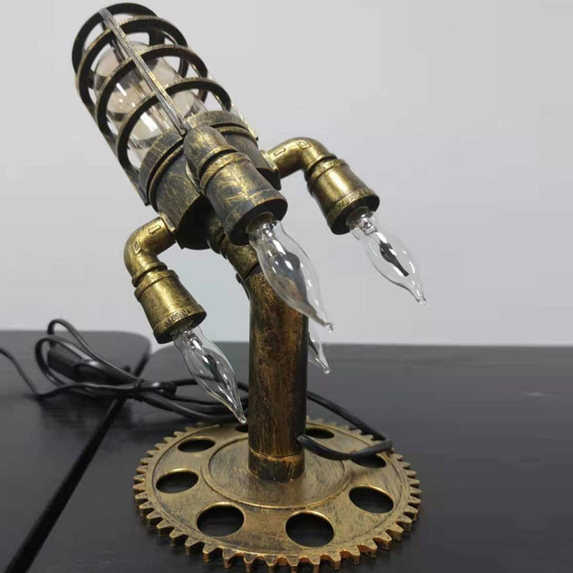 Steampunk Rocket Table Lamp