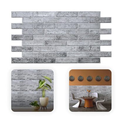 Light Brick Style Wall Panels (Set of 20 Panels)
