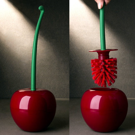 CozyLety Nordic Cherry Toilet Brush and Holder