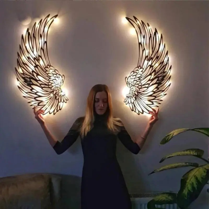 Angel Wings Metal Wall Art