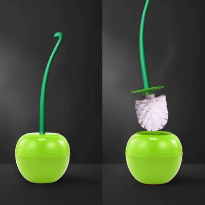 CozyLety Nordic Cherry Toilet Brush and Holder