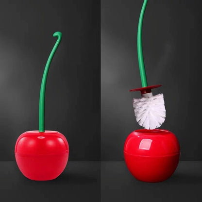 CozyLety Nordic Cherry Toilet Brush and Holder