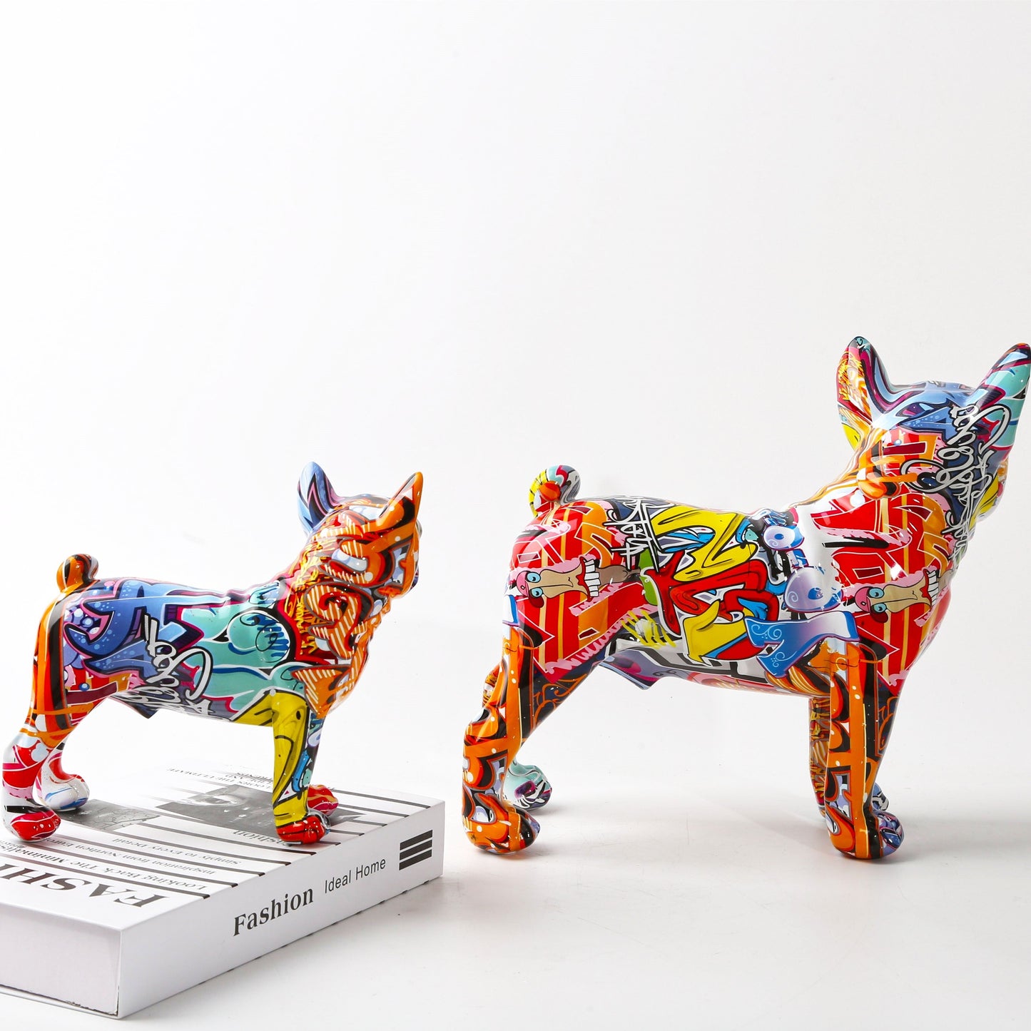 Graffiti French Bulldog Statue