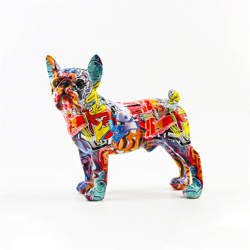 Graffiti French Bulldog Statue