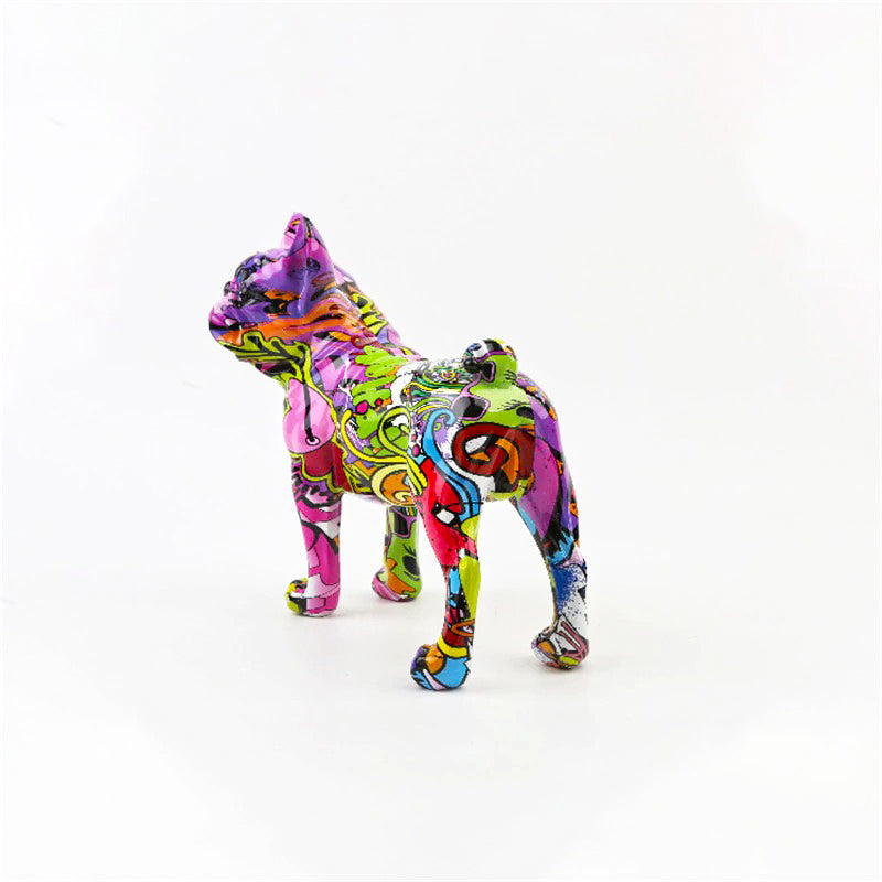 Graffiti French Bulldog Statue